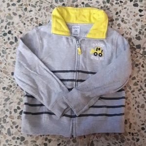 Carters Daddy digs me zip up sweater